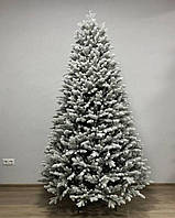 Заснеженная литая венская новогодняя елка, Красивая искусственная елка на новый год с белым напылением