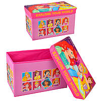 Кошик-скринька для іграшок D-3530 (12 шт.) princess, у пакеті 40*25*25 см ⁹