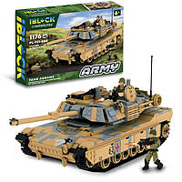 Конструктор IBLOCK PL-921-504 (6шт) Армия,M1 Abrams,1176дет.,2фигурки, короб. 63,5*43*9см