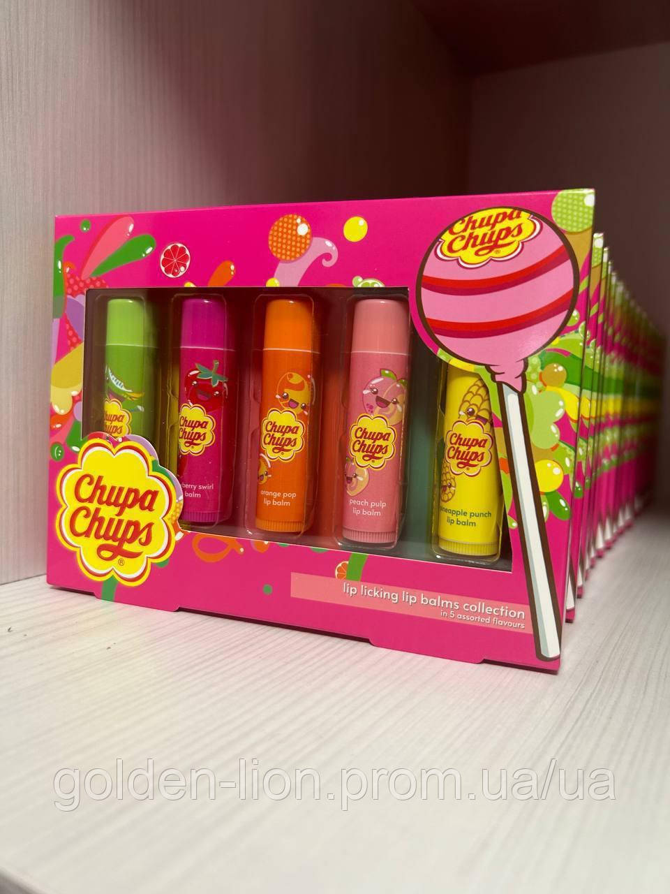 Набор бальзамов для губ Chupa Chups (5 шт. в упаковке) (ID#2039661541 ...