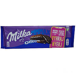 Шоколад Milka зі шматочками печива Oreo, 300g