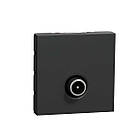 Розетка TV Schneider Unica New NU346254 антрацит