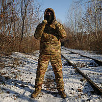 Зимний военный костюм мультикам тактический зимний костюм Rip-Stop мультикам теплая армейская форма мультикам XL