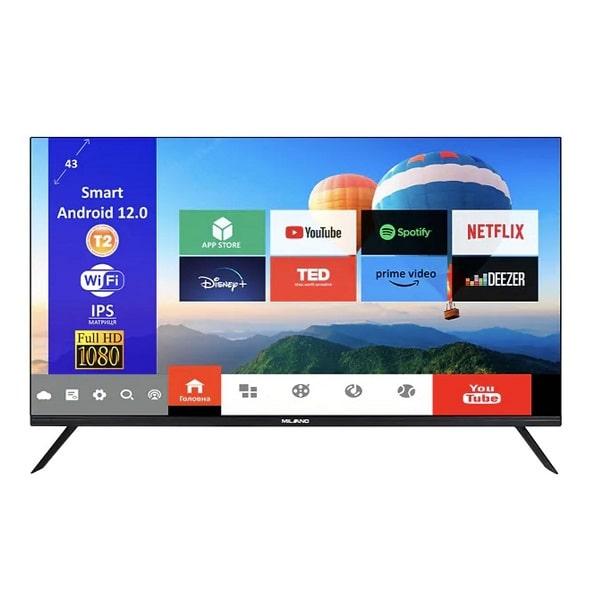 Телевизор SMART 43 дюйма Full HD MILANO 43FHDT2S12N23 Android 12.0 - фото 1 - id-p1989340576