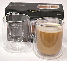 Чашки скляні з подвійними стінками 360 Мл 2шт ARDESTO (AR2636G)