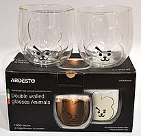 Чашки скляні з подвійними стінками 300 Мл 2 шт ARDESTO (AR2630ARB)