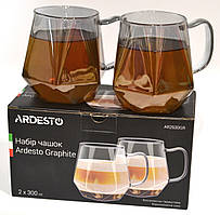 Чашки скляні 300 Мл 2 шт ARDESTO (AR2630GR)