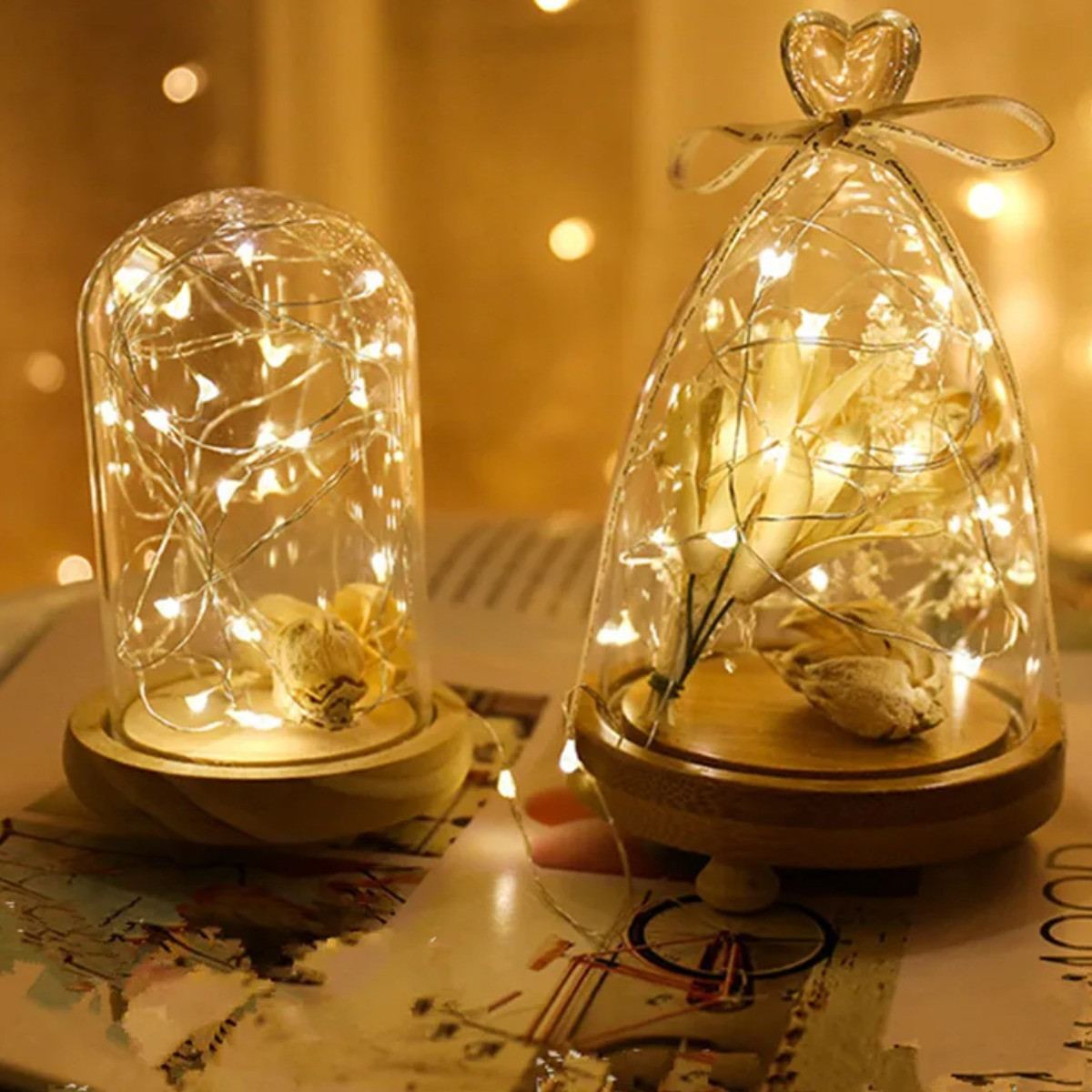 Гірлянда новорічна на батарейках Xmas "Крапля роси" 3 м (7739) Теплий білий