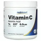 Nutricost, Витамин C, аскорбиновая кислота, 227 г (0,5 фунта) в Украине