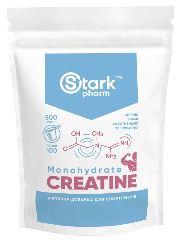 Моногідрат креатин Stark Pharm Creatine Monohydrate 500 г