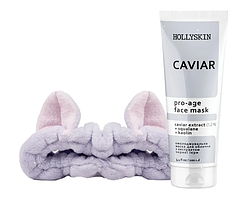 Маска для обличчя Caviar Face Mask + Пов’язка косметична