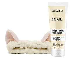 Маска для обличчя Snail Face Mask + Пов’язка косметична