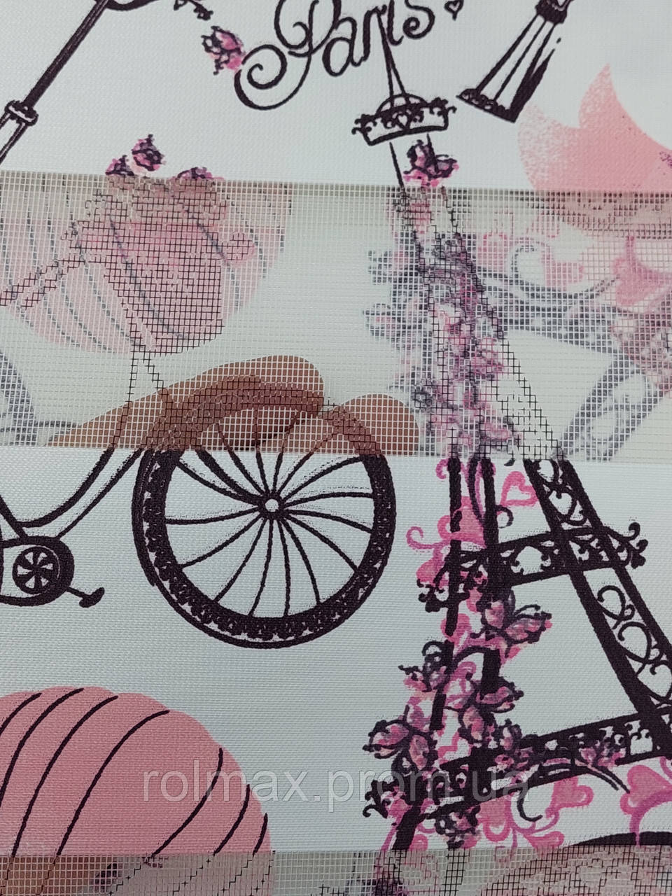 Рулонная штора Принт 8327.07 Париж розовый 92.5*150 см - фото 6 - id-p2039752058