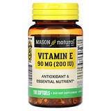 Mason Natural, Витамин E, 90 мг (200 МЕ), 100 мягких таблеток Днепр
