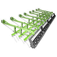 Катки ущільнювальні на культиватор John Deere 1010 з трирядною пружинною бороною