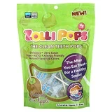 Zollipops, The Clean Teeth Pops, зелене яблуко з карамеллю, прибл. 23-25 льодяників, 5,2 унції