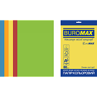 Набір кольорового паперу INTENSIVE, EUROMAX, А4, 80г/м2 (5х50/250арк.)