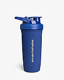 Шейкер спортивний SmartShake металевий Reforce Stainless Steel 30oz/900ml Navy Blue, фото 4