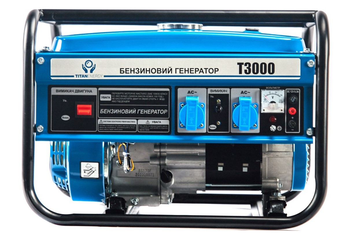 Генератор Titan (бензин/газ), 1-фазный, 3500 Вт. (ID#2039806367), цена ...