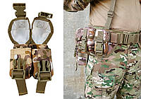 Подсумок гранатный двойной Multicam Arid (MOLLE, подсумок для гранат на разгрузку, жилет, РПС)