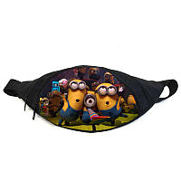 Поясная сумка бананка Миньоны (GB-minions 07) Gear Bag черная