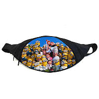 Поясная сумка бананка Миньоны (GB-minions 011) Gear Bag черная