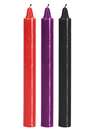 Свічки для БДСМ низькотемпературні TOYJOY Japanese Drip Candles, 3 шт., фото 1