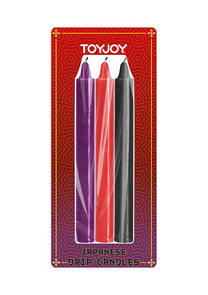 Свічки для БДСМ низькотемпературні TOYJOY Japanese Drip Candles, 3 шт., фото 2
