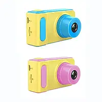 Детский цифровой фотоаппарат медвежонок Baby Photo Camera Bear с автофокусом X-500 Розовый противоударный