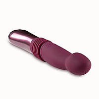 Пульсатор для точки G Blush Temptasia – Trixie Thrusting Dildo – Wine Red, 3 швидкості