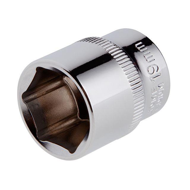 Головка шестигранна STORM 3/8", 19 мм, Cr-V INTERTOOL ET-0419, фото 1
