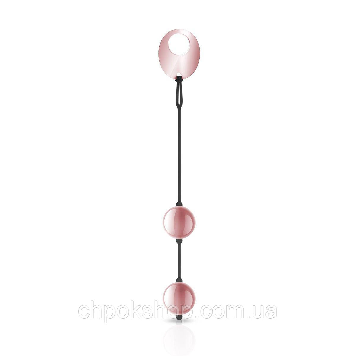 Металеві вагінальні кульки Rosy Gold - Nouveau Kegel Balls, маса 376 г, діаметр 2,8 см