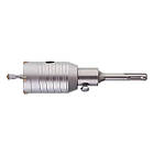 Комплект: свердло корончасте для бетону 46 мм+Перехідник SDS Plus 100 мм INTERTOOL SD-7046, фото 4