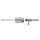 Комплект: свердло корончасте для бетону 46 мм+Перехідник SDS Plus 100 мм INTERTOOL SD-7046, фото 5