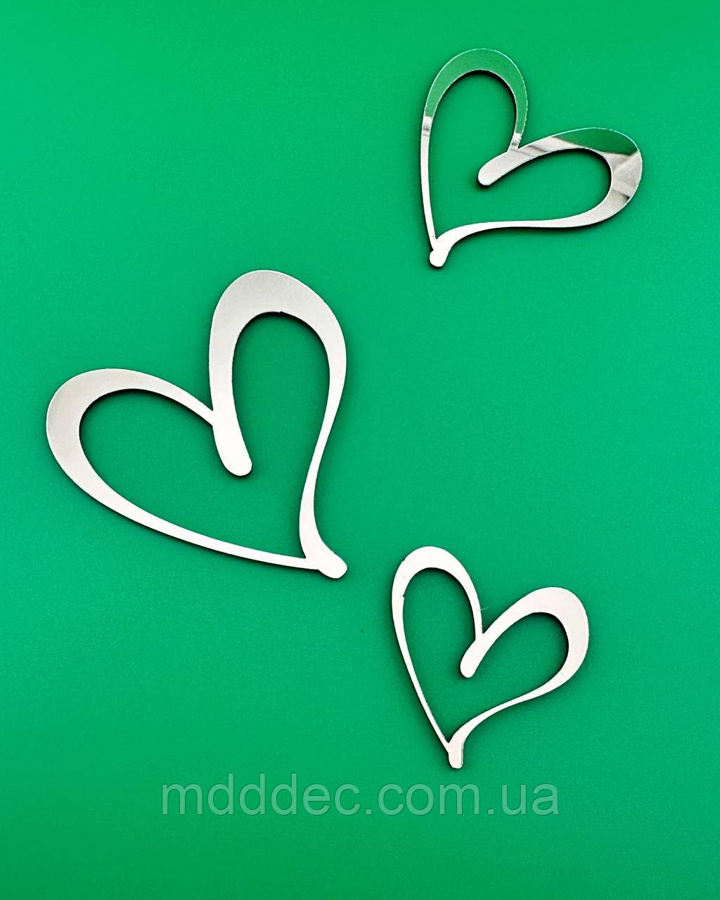 Серця для прикраси торта, набір золотих сердець для торта, золоті серця