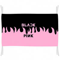 Флаг Blackpink pink fire