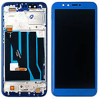 Екран (дисплей) Huawei Honor 9 Lite LLD-L31 L11 + тачскрин синий Small LCD с рамкой