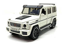 Машинка металева дитяча Mercedes Brabus G 63 мерседес, білий, Автоексперт, 1:24, світло, інерція, відчиняються двері 18*8.5*8см, фото 2