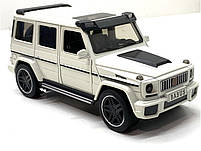 Машинка металева дитяча Mercedes Brabus G 63 мерседес, білий, Автоексперт, 1:24, світло, інерція, відчиняються двері 18*8.5*8см, фото 5
