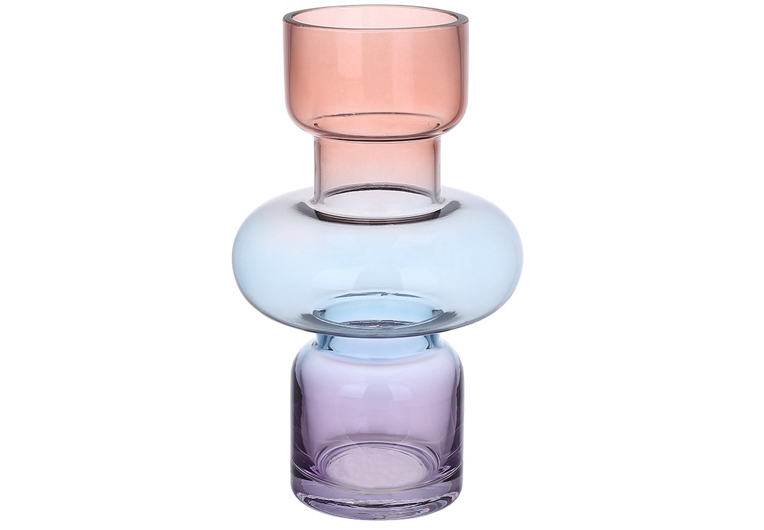 Ваза Мурано скло 20см, колір - мульти ТОВАР ВІД ВИРОБНИКА