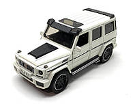Машинка металева дитяча Mercedes Brabus G 63 мерседес, білий, Автоексперт, 1:24, світло, інерція, відчиняються двері 18*8.5*8см, фото 4