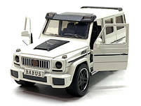 Машинка металева дитяча Mercedes Brabus G 63 мерседес, білий, Автоексперт, 1:24, світло, інерція, відчиняються двері 18*8.5*8см, фото 7