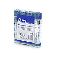 Батарейка сольова Orbus Zinc Carbon 1.5V AAA/LR03, 4 штуки shrink