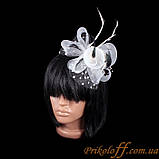 Карнавальний обруч із бантом і пір'ям, фото 2