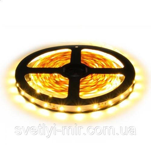 Світлодіодна LED стрічка SMD 2835-60 WW теплий білий негерметична IP20, фото 1