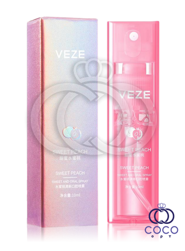 Освіжний персиковий спрей для порожнини рота Veze Sweet Peach 10 Ml, фото 1