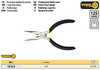 Щипцы тонкогубцы плоские мини Польша l=125 мм VOREL-42303