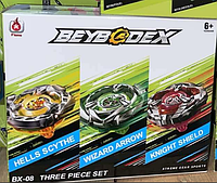 Набор 3 бейблейда "BEYBADEX" BEYBLADE