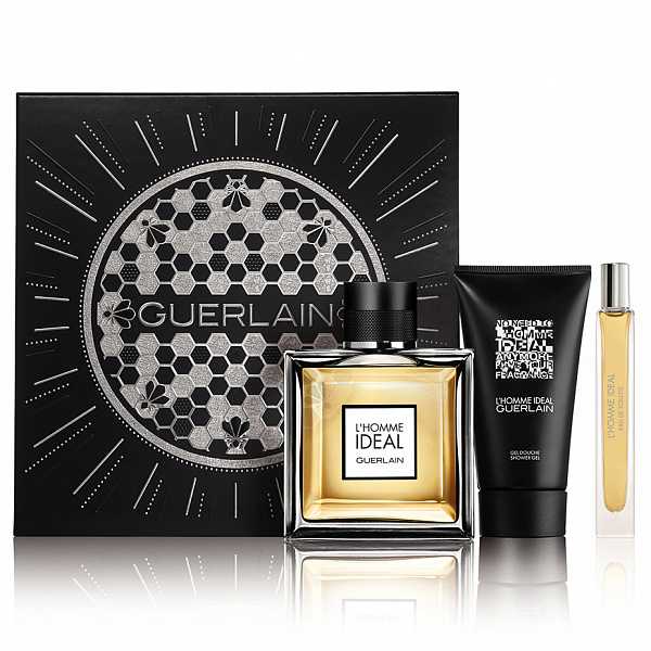 Набір Guerlain L'Homme Ideal для чоловіків — set (edt 100 ml + edt 10 ml mini + sh/g 75 ml)
