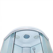Душовий бокс KO&PO 470 F 90x90х215 см з глибоким піддоном закритий матове скло розсувні двері, фото 5
